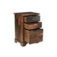 thumbnail image 4 of Pemberly Row 3-drawer Live Edge Solid Wood Filing Cabinet in Dark Brown, 4 of 8