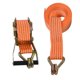 thumbnail image 3 of Ratchet Tie Down Strap 50mm Width Polyester with Double J Hook for Car Cargo Luggage3 Meter (9.8ft), 3 of 5