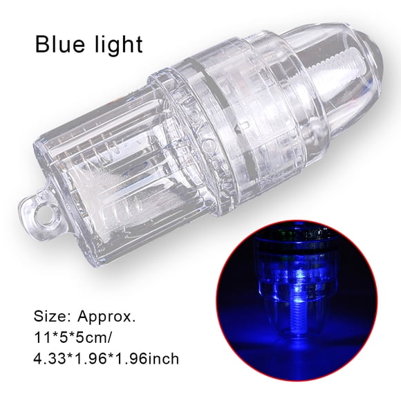 Fishing Light Plastic Attracting Lamp Wear-resistant Luring Lights Portable for Deep Lightweight Flash Lamps Good Sealing Deep Water Blue