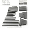 thumbnail image 7 of Tall Adirondack Chair Set of 2 with Removable Double Connecting Trays, Recycled HDPE with Wood Grain, Weather Resistant, Outdoor Adirondack Barstools for Deck, Balcony, Patio, Backyard, 7 of 7
