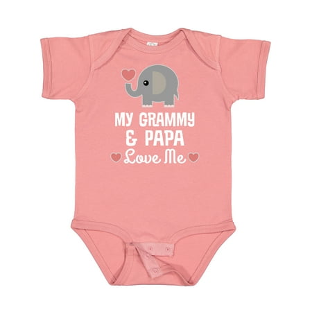 

Inktastic Grammy and Papa Love Me Grandchild Gift Baby Boy or Baby Girl Bodysuit