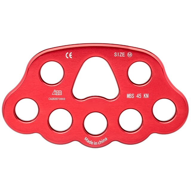 Climbing Rigging Plate Fingerboard Outdoor Caving which is not Equipment Mountaineer Accessories Anchor Point Divider Connect Accessory Red
