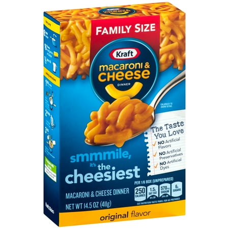 Kraft Original Flavor Macaroni and Cheese, 14.5 oz Box - Walmart.com