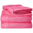 thumbnail image 1 of Intelligent Design ID20-709 Ensemble de Draps en Jersey Mélange Coton Full Rose, Full, 1 of 4