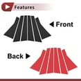 thumbnail image 3 of Pegatina Antirrayaduras para el Pilar de la Ventana de Unique Bargains, Cubierta para los Pilares del Jeep Cherokee 2016-2020, Negro, Frontal, Trasero, Izquierdo, Derecho, 6 Piezas, 3 of 6