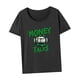 thumbnail image 5 of Camiseta básica para mujer, camiseta básica de moda con cuello redondo para playa, senderismo, compras XL, 5 of 7