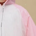 thumbnail image 4 of Kids' EVA Backpack Access Rain Poncho School Storm Commute Gear Extended Hood Shield Windproof Rainproof Cape Quick Dry Reusable 6-12 Years White 160, 4 of 6