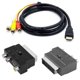 thumbnail image 2 of 1080p hdmi-compatible male av cable w/scart to 3 rca phono adapter, 2 of 5