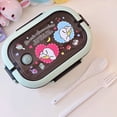 thumbnail image 4 of Cajas bento todo en uno con estampado de dibujos animados de Cinnamoroll Melody Kuromi, 4 of 5