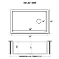 thumbnail image 6 of Ruvati 30-inch Fireclay Offset Drain Kitchen Sink Single Bowl WhiteRight Drain, 6 of 9