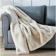 thumbnail image 3 of Clihome  50" x 60" Cassilda Luxury Chinchilla Faux Fur Throw Blanket Black, 3 of 5