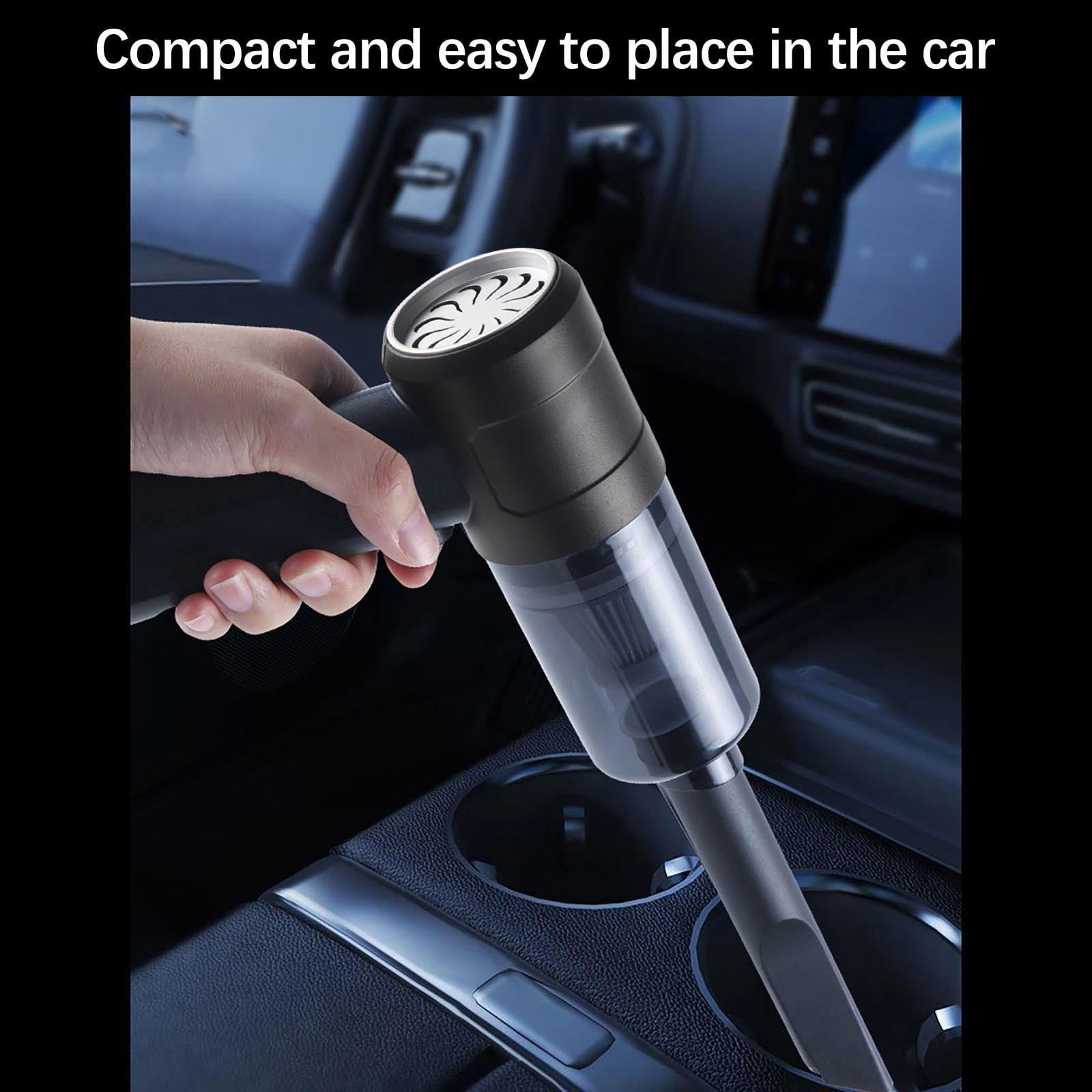 ddioayh 1PC Cordless Car Vacuum Cleaner, Brushless Motor High-Power Rechargeable Handheld Dust Cleaner with Blower Function for Auto Home Use Portable Car Accessories