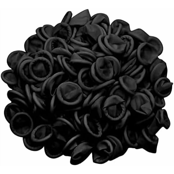 230 Pcs Latex Finger Cots Disposable Protective Finger Latex Gloves Fingertip Thumb Protectors for Finger Tips for Electronic Repair, Handmade, Industrial Apply, Black