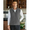 thumbnail image 5 of COOFANDY Men's Polar Fleece Vest Lightweight Sleeveless Zip Up Jacket Casual Outerwear Outdoor Golf Vests, 5 of 11
