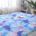 thumbnail image 7 of Softlife Soft Rainbow Area Rugs Fluffy Colorful Rugs Cute Floor Carpets Shaggy Playing Mat for Bedroom Home Decor,3'x5',Purple, 7 of 7