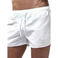 thumbnail image 1 of DYMADE Men's Activewear Solid Elastic Waist Draw String Casual Summer Walkshorts Shorts, 1 of 2