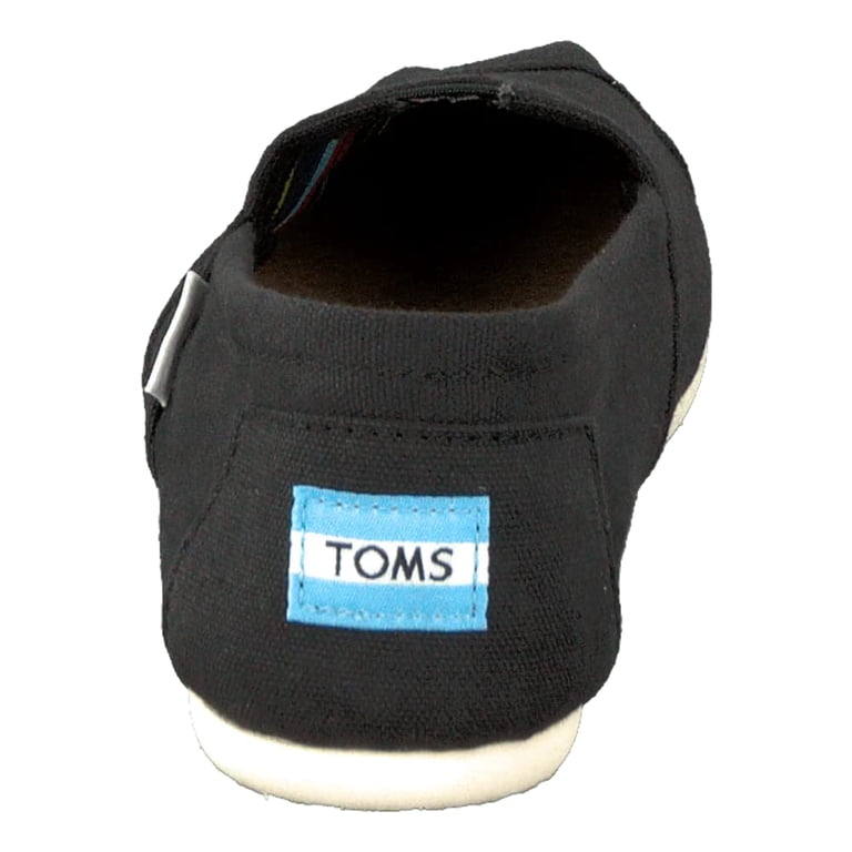 Tom's Men's Alpargata Canvas Shoes, Black, Size 11, Ankle-High