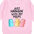 thumbnail image 3 of Inktastic Easter Just Hangin' with My Peeps Toddler Sweatshirt, 3 of 4