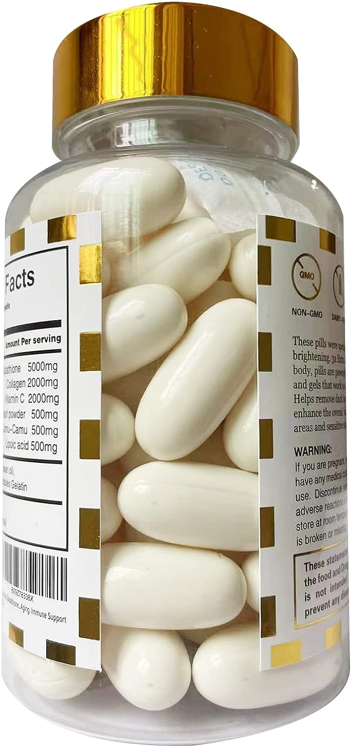 Liposomal Glutathione Supplement – 120 Capsules for Skin Brightening & Immune Support