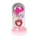 thumbnail image 3 of Decoración del día de San Valentín BLESIY Lámpara de mesa eterna Rosa artificial en cúpula de vidrio base Rosa, 3 of 8
