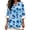 Blue Tropical Palm Tree, variant on FKELYI Tropical Flower Print Faux Linen Shirts for Women Blouse Relaxed Fit Beach Vacation Outfits with Side Slit Hem Design Casual Tees for Ladies, L