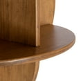 thumbnail image 3 of Kate and Laurel Jalla Wooden Floating Side Table, 18 x 10 x 14, Natural Rustic, Modern Solid Wood Wall-Mounted End Table with Shelves for Extra Storage and Added Functionality, 3 of 8