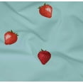 thumbnail image 4 of oneOone Organic Cotton Poplin Twill Fabric Strawberry Fruit Fabric Prints by Yard 42 Inch Wide, 4 of 4