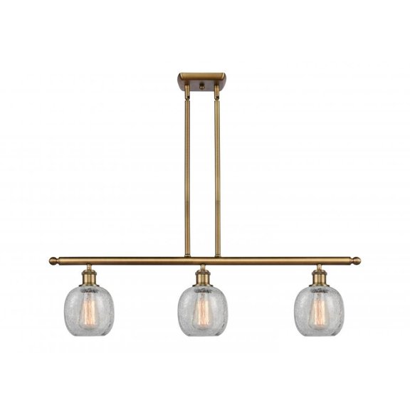 Innovations 516-3I-BB-G105-LED Belfast 3 Light Island Light part of the Ballston Collection, Brushed Brass
