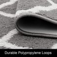 thumbnail image 3 of Alfombra Runner SHACOS, lavable, 50 x 150 cm, gris claro, para entrada, 3 of 9