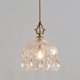 thumbnail image 1 of Candelabro vintage con forma de cúpula de cristal, 20 x 25 cm, con alambre ajustable, 1 of 9