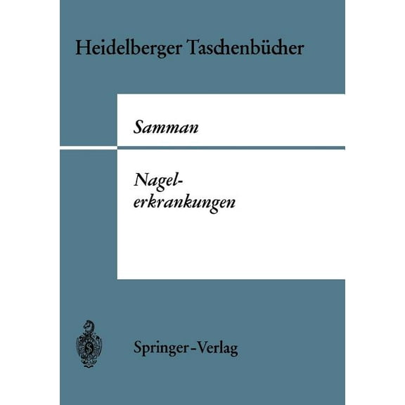 Heidelberger Taschenbücher Nagelerkrankungen, Book 29, (Paperback)