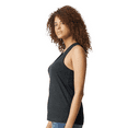 thumbnail image 5 of Gildan Softstyle Cvc Racerback Tank Top, Women's Sleeveless Semi-Fitted Tank, Pitch Black Mist, S, 5 of 5