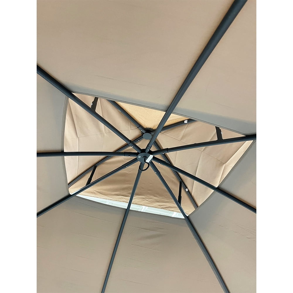 Garden Winds Replacement Canopy Top Cover Compatible with The Style Selections 10ft Gazebo -TPGAZ9116D TPGAZ9126B TPGAZ9126A - Riplock 350