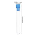 thumbnail image 2 of Weiweiguan 1 Set Plastic Test Tube Holder Laboratory Tube Rack Test Tubes with Stopper, 2 of 6