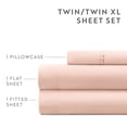 thumbnail image 5 of Wrinkle Resistant Super Soft Bed Sheets Set, California King 4-Piece Solid in Blush by Comfort Canopy, 5 of 12