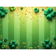 thumbnail image 5 of LUUFILx St Patrick's Day Green Clover Backdrop Photography Props Party Decors Background Celebration Banner Shamrock Decorations Scenery Supplies Event, 5 of 9