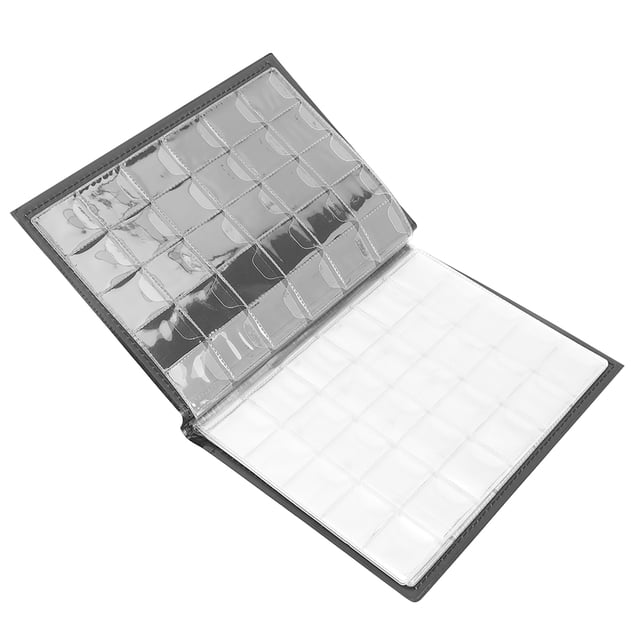 Collection Book Holder for Collectors, Fireproof Album with 260 Pockets, Collection Holder Book, Holder Tool, Collection Storage Box Case Album for 20/25/ 27/30/ 38mm
