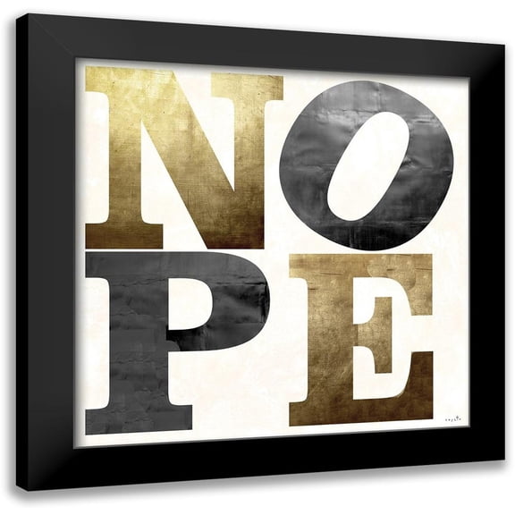 Sophie 6 15x15 Black Modern Framed Museum Art Print Titled - Nope