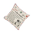 thumbnail image 1 of Riwesomey Funda de almohada con diseño de sobre, funda de almohada decorativa para sofá cama, funda de almohada corta de felpa, decoración de Ventana automotriz papa a hija Riwesomey VI012490-01, 1 of 5