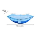 thumbnail image 3 of Birdeem Camping Hammock with Mosquito Net, Portable Double/Single Travel Hammock Insect Netting 210T Nylon Hammock Swing for Backyard Garden Camping Backpacking Survival Travel (Blue), 3 of 9