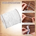 thumbnail image 4 of Cordón encerado de 2 mm, 99 yardas de hilo de algodón encerado blanco, cordón encerado, hilo para abalorios encerado, cordel, 4 of 9