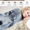 thumbnail image 3 of JEUXUS Wolf Blanket for Girls Daughter Wolf Gifts Wolf Throw Blanket for Couch Sofa Bed Soft Warm Flannel for Kids Adult, 3 of 6