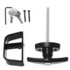 thumbnail image 2 of Kit De Cerradura Con Manija En L Para Puerta De Cobertizo Con 2 Llaves Cerradura Con Manija Antirrobo Cerradura Con Manija De Aleación De Zinc De Alta Fácil De Instalar Para Jardín Al Aire Vogacara TO002041-00, 2 of 6