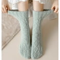 thumbnail image 2 of LKJYER Women Fuzzy Slipper Socks Winter Microfiber Soft Cozy Plush Fluffy Socks Warm Comfy Thermal Home Sleeping Socks, 2 of 7