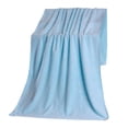 thumbnail image 3 of Tuvgenk Quick Dry Bath Towels Absorbent Large Microfiber Bath Towel Thick Blue Lightweight Soft 55x28 inch for Bathroom Beach Shower, 3 of 4
