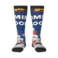 thumbnail image 2 of Lsque Sml Jeffy Printed Crew Socks Men's Women's LightWeight Thin Casual Calf Socks ,Knee High Socks,Cotton Socks, 2 of 9