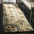 thumbnail image 3 of SAFAVIEH Soho Leyla Floral Wool Area Rug, Ivory/Multi, 2'6" x 4', 3 of 9