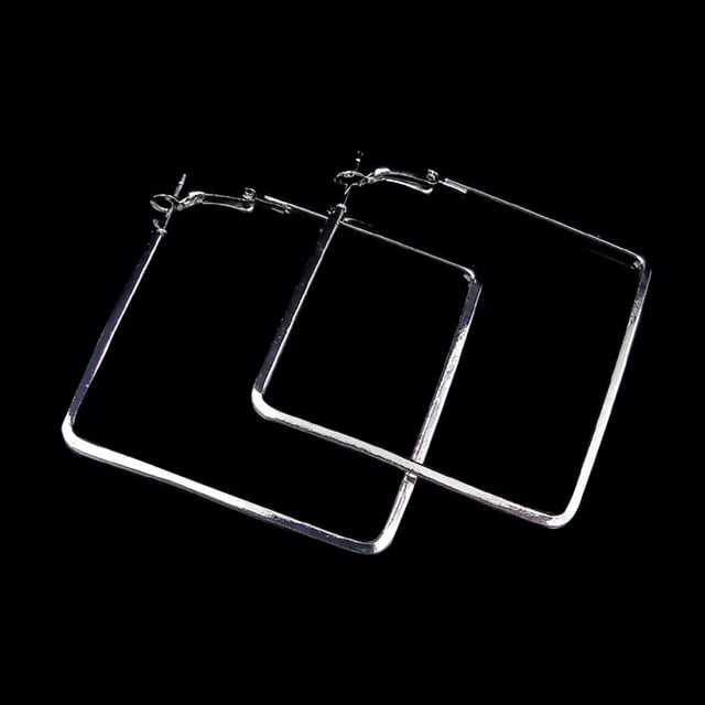 Kiplyki Wholesale Stainless Steel Simple Geometric Big Hoop Earring For Women Girls
