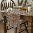 thumbnail image 3 of Sm:)e 72" x 13" Boho Farmhouse Table Runner for Rustic Kitchen and Dining Home Decor, 3 of 8