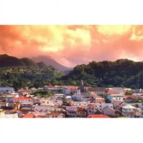 Roseau Dominica Caribbean Poster Print by Alan Klehr - 26 x 17 in.